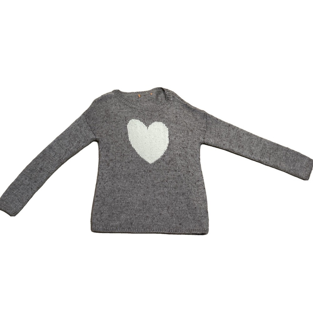 Women's Brown Grey Heart Sweatshirt